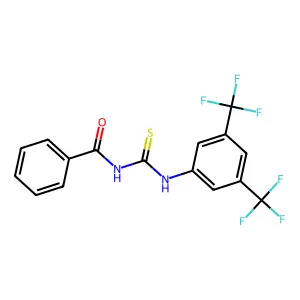 1-(3,5-Bis(trifluoromethyl)phenyl)-3-benzoylthiourea structure