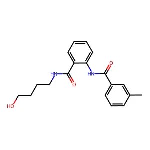 N-(4-hydroxybutyl)-2-[(3-methylbenzoyl)amino]benzamide structure
