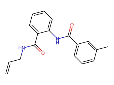 2-[(3-methylbenzoyl)amino]-N-prop-2-enylbenzamide structure