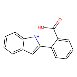 2-(1H-indol-2-yl)benzoic acid structure