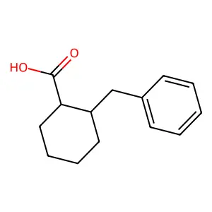反式-2-(苯甲基)环己烷甲酸 structure