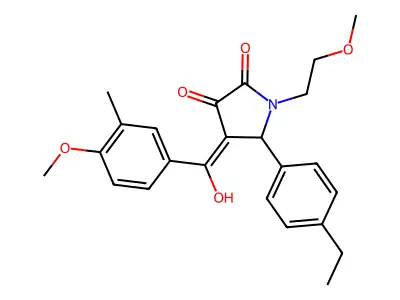 5-(4-ethylphenyl)-3-hydroxy-4-(4-methoxy-3-methylbenzoyl)-1-(2-methoxyethyl)-2,5-dihydro-1H-pyrrol-2-one structure