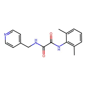 N'-(2,6-dimethylphenyl)-N-(pyridin-4-ylmethyl)oxamide structure