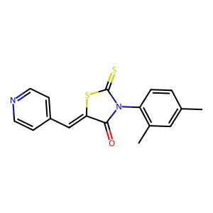 3-(2,4-Dimethylphenyl)-5-(4-pyridylmethylene)-2-thioxo-1,3-thiazolidin-4-one structure