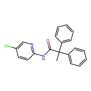 N-(5-chloropyridin-2-yl)-2,2-diphenylpropanamide structure
