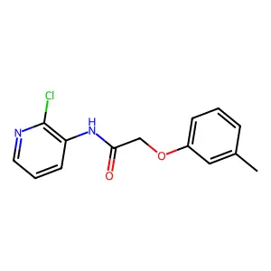 N-(2-chloro-3-pyridinyl)-2-(3-methylphenoxy)acetamide structure