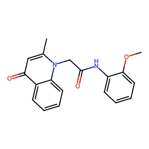 N-(2-methoxyphenyl)-2-(2-methyl-4-oxoquinolin-1-yl)acetamide structure
