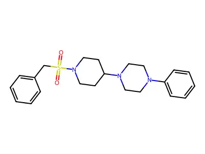 1-(1-Benzylsulfonylpiperidin-4-yl)-4-phenylpiperazine structure
