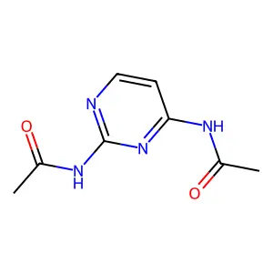 N,N'-2,4-Pyrimidinediylbis[acetamide] structure
