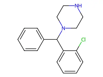 1-[(2-Chlorophenyl)(phenyl)methyl]piperazine structure