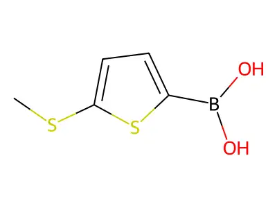 5-(Methylsulfanyl)-2-thienylboronic acid structure
