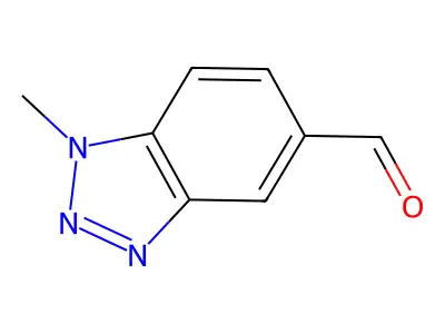 1-methyl-1H-1,2,3-benzotriazole-5-carbaldehyde structure