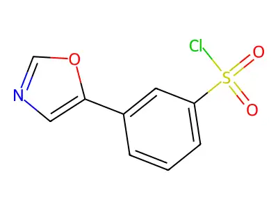 3-Oxazol-5-yl-benzenesulfonyl chloride structure