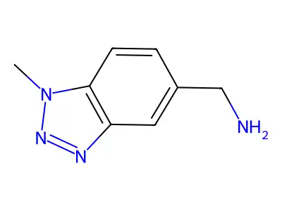(1-Methyl-1H-1,2,3-Benzotriazol-5-Yl)Methylamine structure