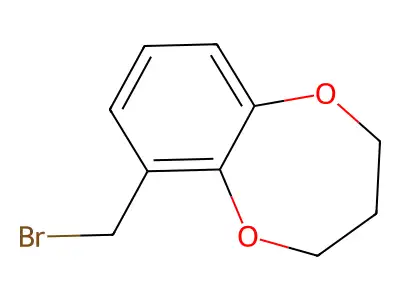 6-(bromomethyl)-3,4-dihydro-2H-1,5-benzodioxepine structure