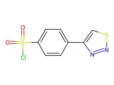 4-(1,2,3-Thiadiazol-4-yl)benzene-1-sulfonyl chloride structure