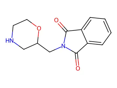 2-(Morpholin-2-ylmethyl)isoindoline-1,3-dione structure