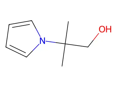 2-methyl-2-(1H-pyrrol-1-yl)propan-1-ol structure