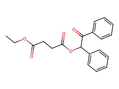 1-Ethyl 4-(2-oxo-1,2-diphenylethyl) succinate structure