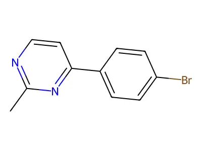 4-(4-Bromophenyl)-2-methylpyrimidine structure