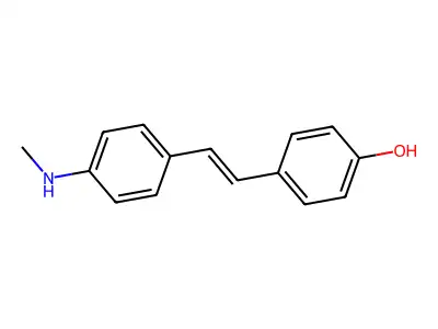 4-(4-(Methylamino)styryl)phenol structure