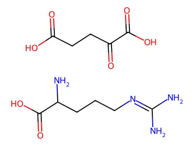 L-Arginine alpha-Ketoglutarate Dihydrate structure
