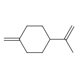 Cyclohexane, 1-methylene-4-(1-methylethenyl)- structure