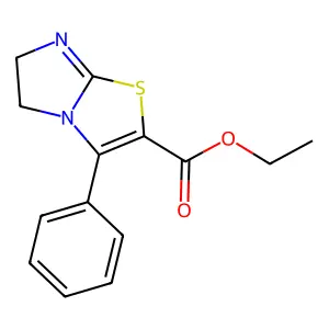 Ethyl 3-phenyl-5,6-dihydroimidazo[2,1-b][1,3]thiazole-2-carboxylate structure
