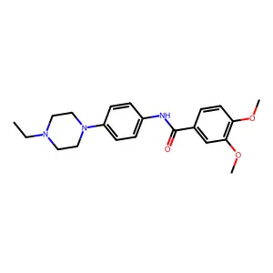 N-[4-(4-ethylpiperazin-1-yl)phenyl]-3,4-dimethoxybenzamide structure