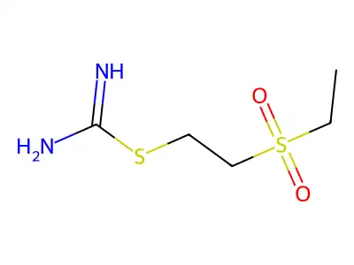 2-(Ethylsulfonyl)ethyl carbamimidothioate structure