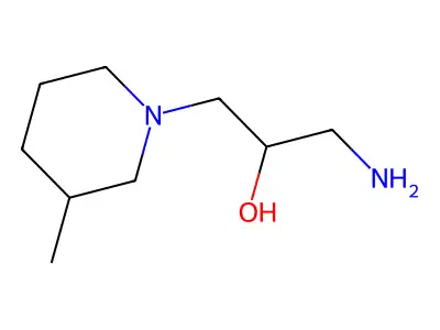 1-Amino-3-(3-methylpiperidin-1-yl)propan-2-ol structure