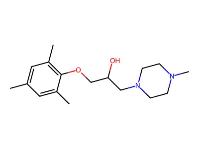 1-(4-Methylpiperazin-1-yl)-3-(2,4,6-trimethylphenoxy)propan-2-ol structure