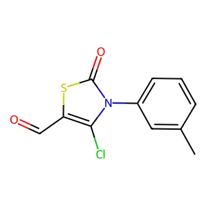4-Chloro-3-(3-methylphenyl)-2-oxo-2,3-dihydro-1,3-thiazole-5-carbaldehyde structure