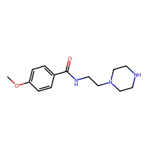 4-Methoxy-N-[2-(piperazin-1-yl)ethyl]benzamide structure
