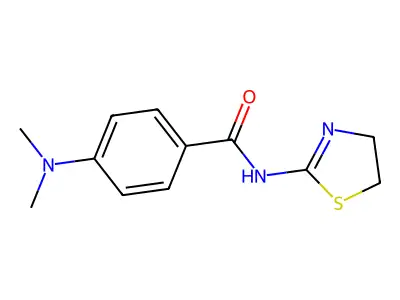 N-(4,5-dihydro-1,3-thiazol-2-yl)-4-(dimethylamino)benzamide structure
