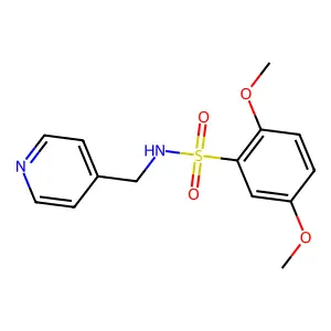 [(2,5-Dimethoxyphenyl)sulfonyl](4-pyridylmethyl)amine structure