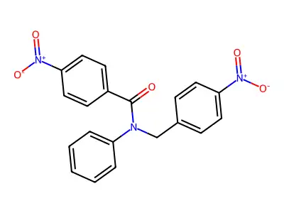 4-Nitro-N-(4-nitro-benzyl)-N-phenyl-benzamide structure