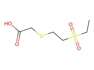 (2-Ethanesulfonyl-ethylsulfanyl)-acetic acid structure