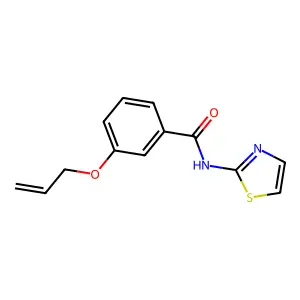 Benzamide, 3-(2-propenyloxy)-N-2-thiazolyl- structure