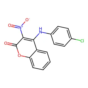 4-(4-Chloroanilino)-3-nitrochromen-2-one structure