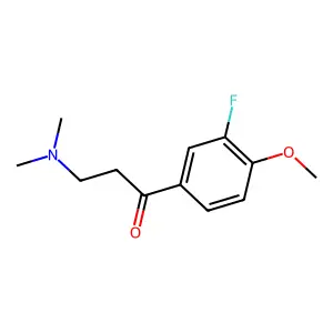3-(Dimethylamino)-1-(3-fluoro-4-methoxyphenyl)propan-1-one structure