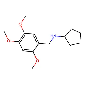 N-(2,4,5-trimethoxybenzyl)cyclopentanamine structure
