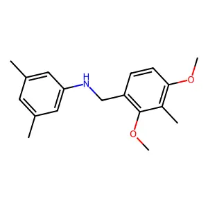 N-[(2,4-dimethoxy-3-methylphenyl)methyl]-3,5-dimethylaniline structure
