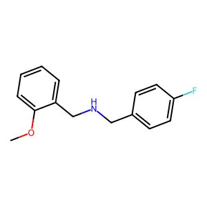 (4-Fluorobenzyl)(2-methoxybenzyl)amine structure