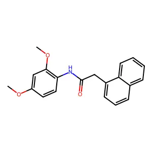 N-(2,4-Dimethoxyphenyl)-1-naphthaleneacetamide structure