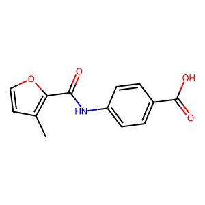 4-[(3-Methyl-2-furoyl)amino]benzoic acid structure