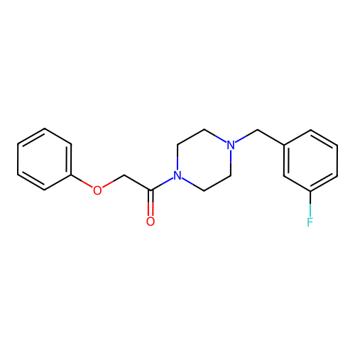 1-[4-(3-Fluorobenzyl)piperazin-1-yl]-2-phenoxyethanone structure