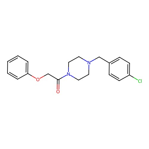 1-[4-(4-Chlorobenzyl)piperazin-1-yl]-2-phenoxyethanone structure