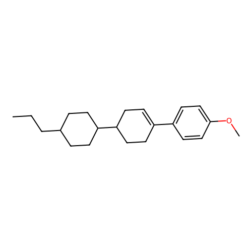 4-(4-Methoxyphenyl)-4'-propyl-1,1'-bi(cyclohexan)-3-ene structure