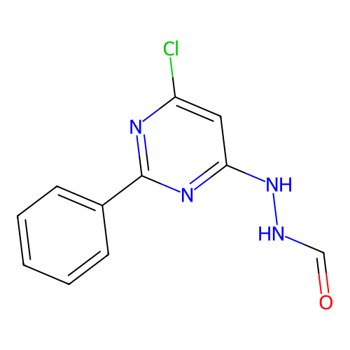 N'-(6-chloro-2-phenyl-4-pyrimidinyl)formic hydrazide structure